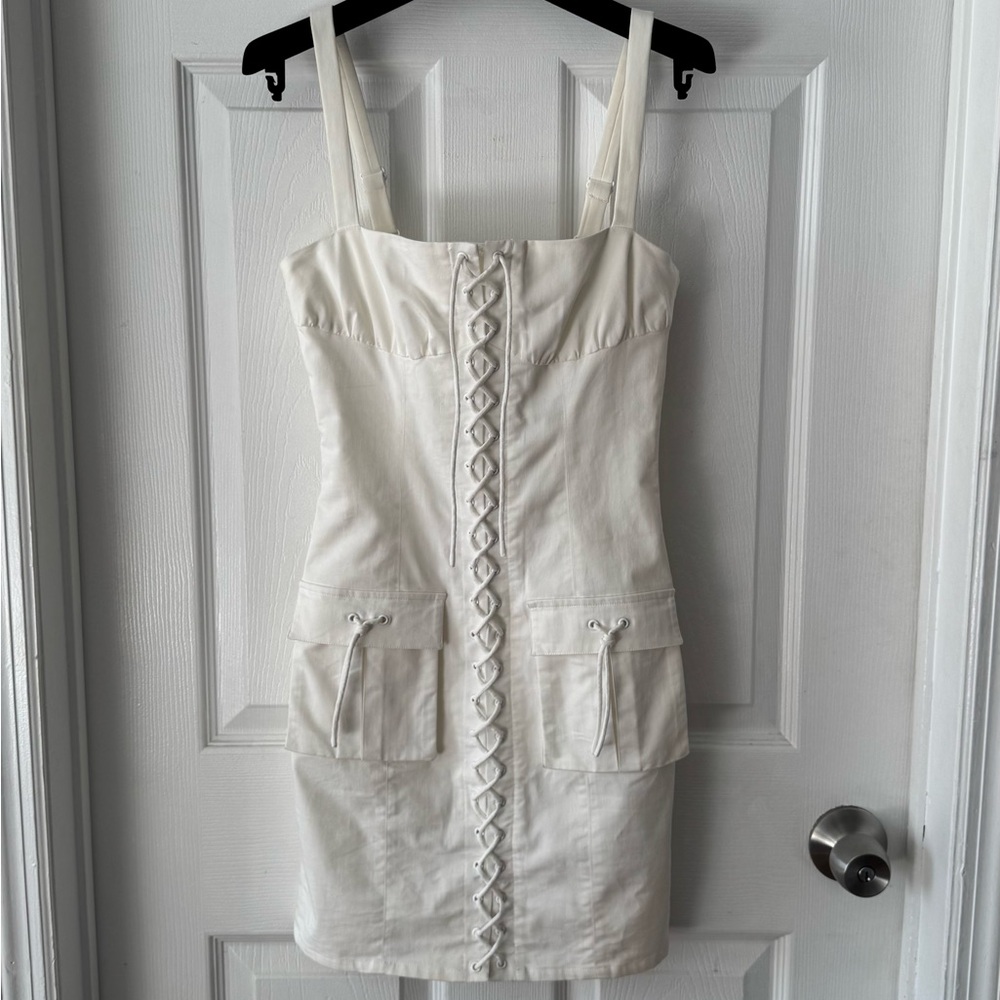 Elegant Cream Mini Dress MISHA COLLECTION (US 2)